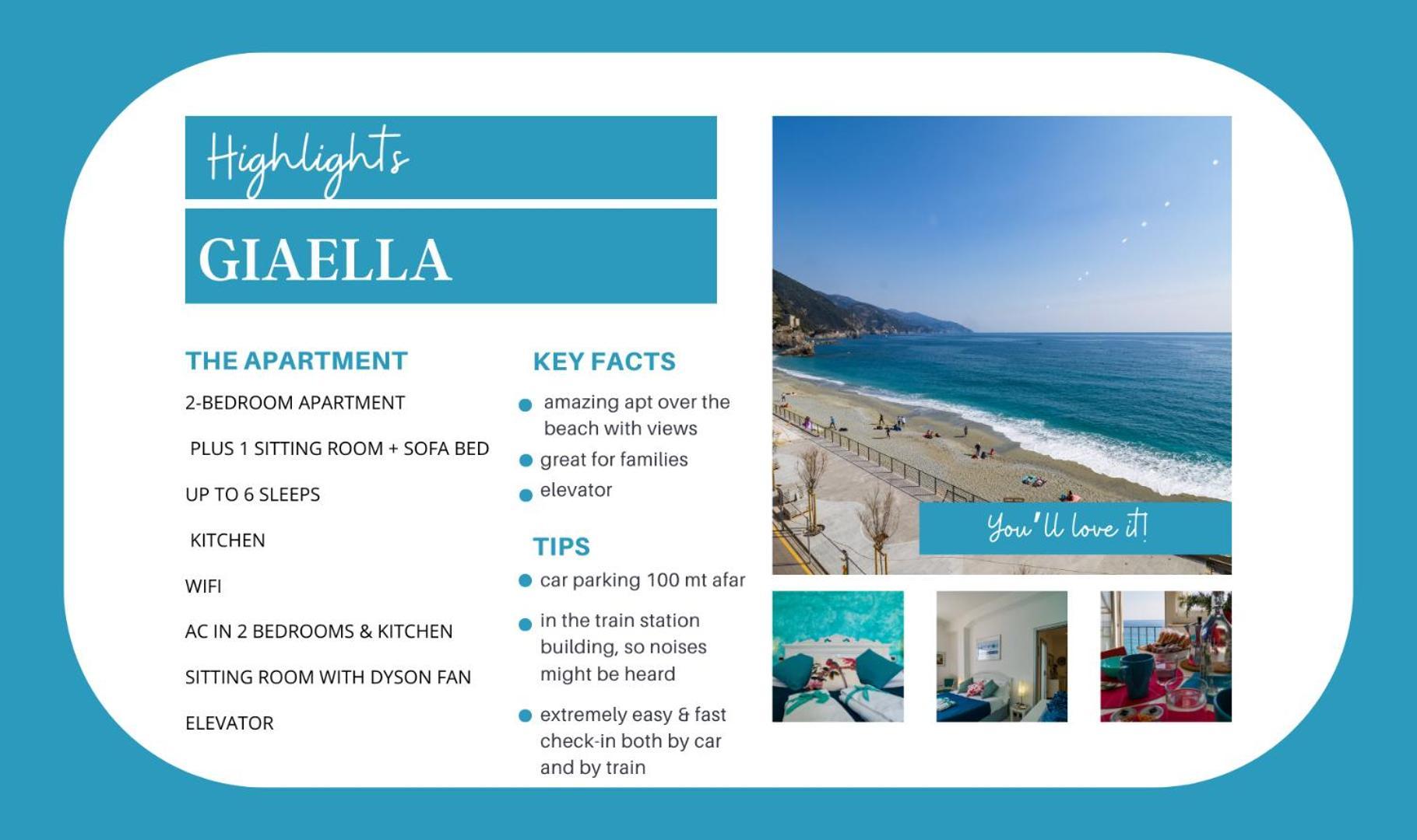 Giaella Sea View Apartment มอนเตรอสโซ อัล มาเร ภายนอก รูปภาพ